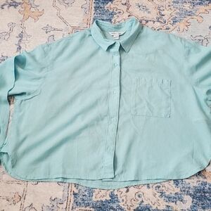 Old Navy Light Blue Crop Top